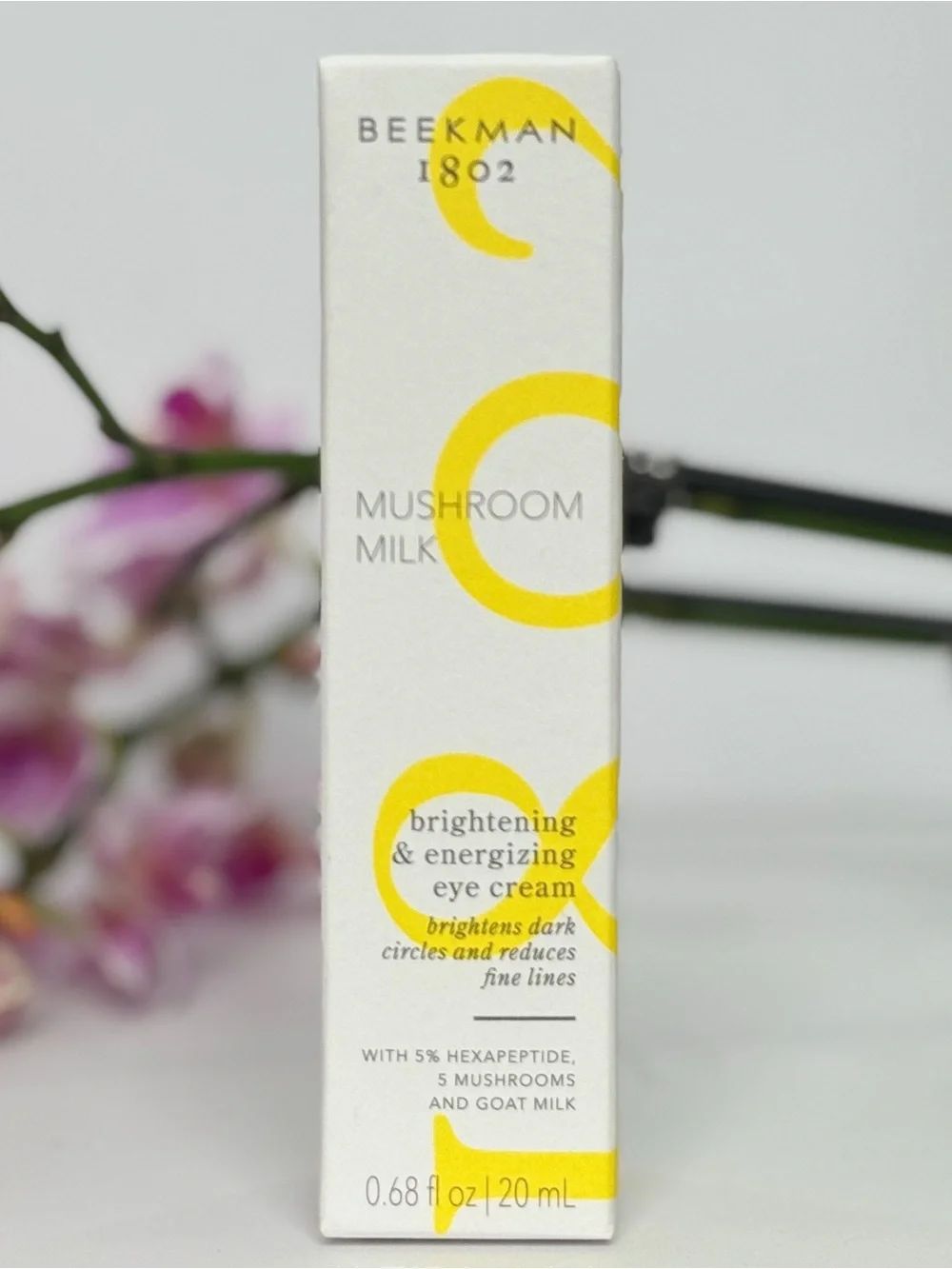 NEW Beekman 1802 Mushroom Milk Brightening & Energizing Eye Cream 20mL Full Size